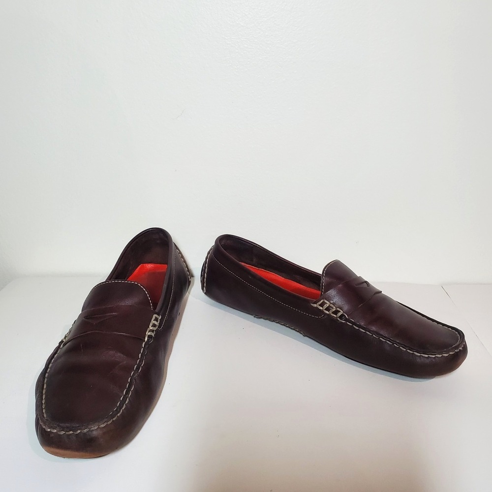 Cole Haan Men's Grand OS Leather Penny Loafer Driver Shoes Brown Size 9 B Narrow